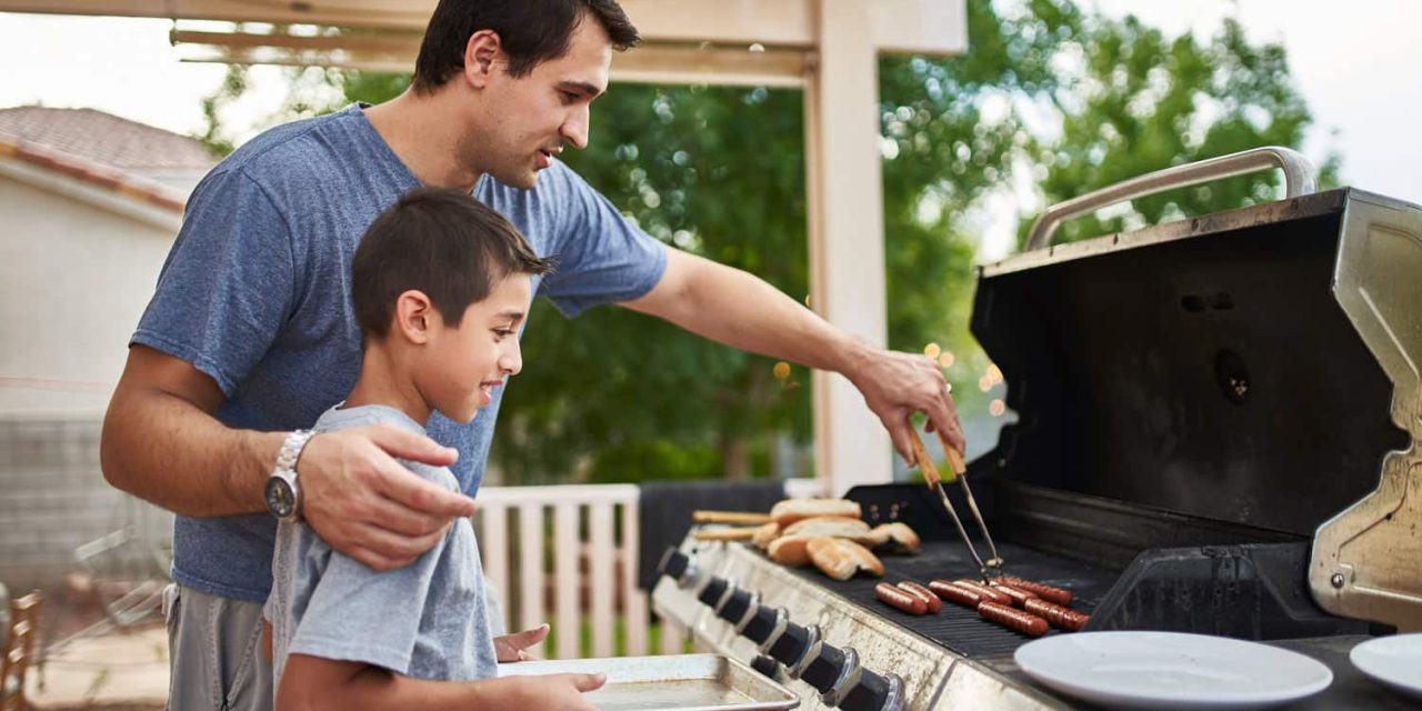 Main parts of a barbecue grill