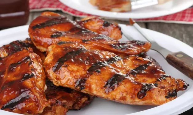 Grilled Chicken with Peach BBQ Sauce Recipe