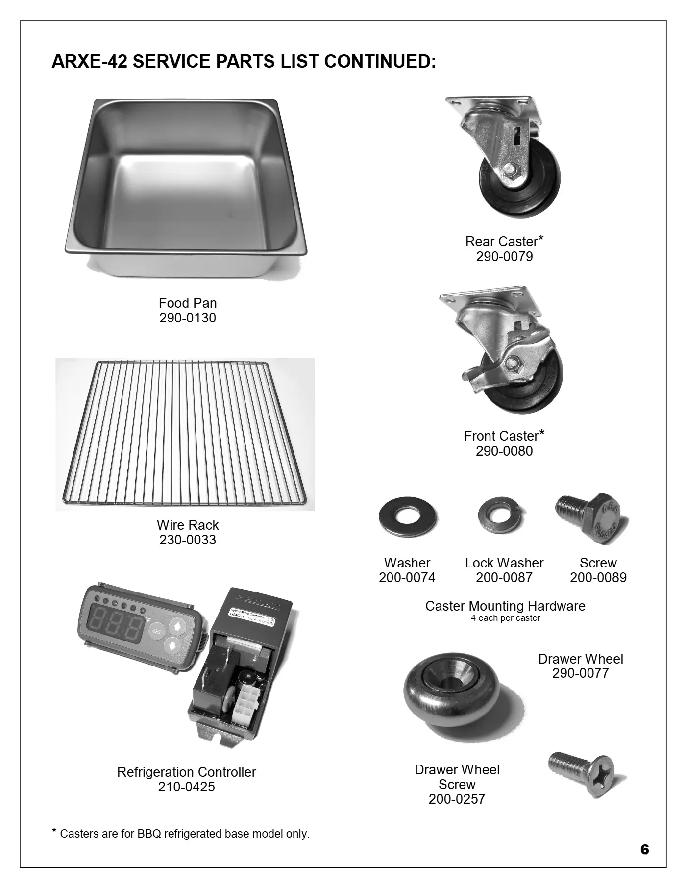 ARXE-42 Refrigerator Parts page 3 parts diagram