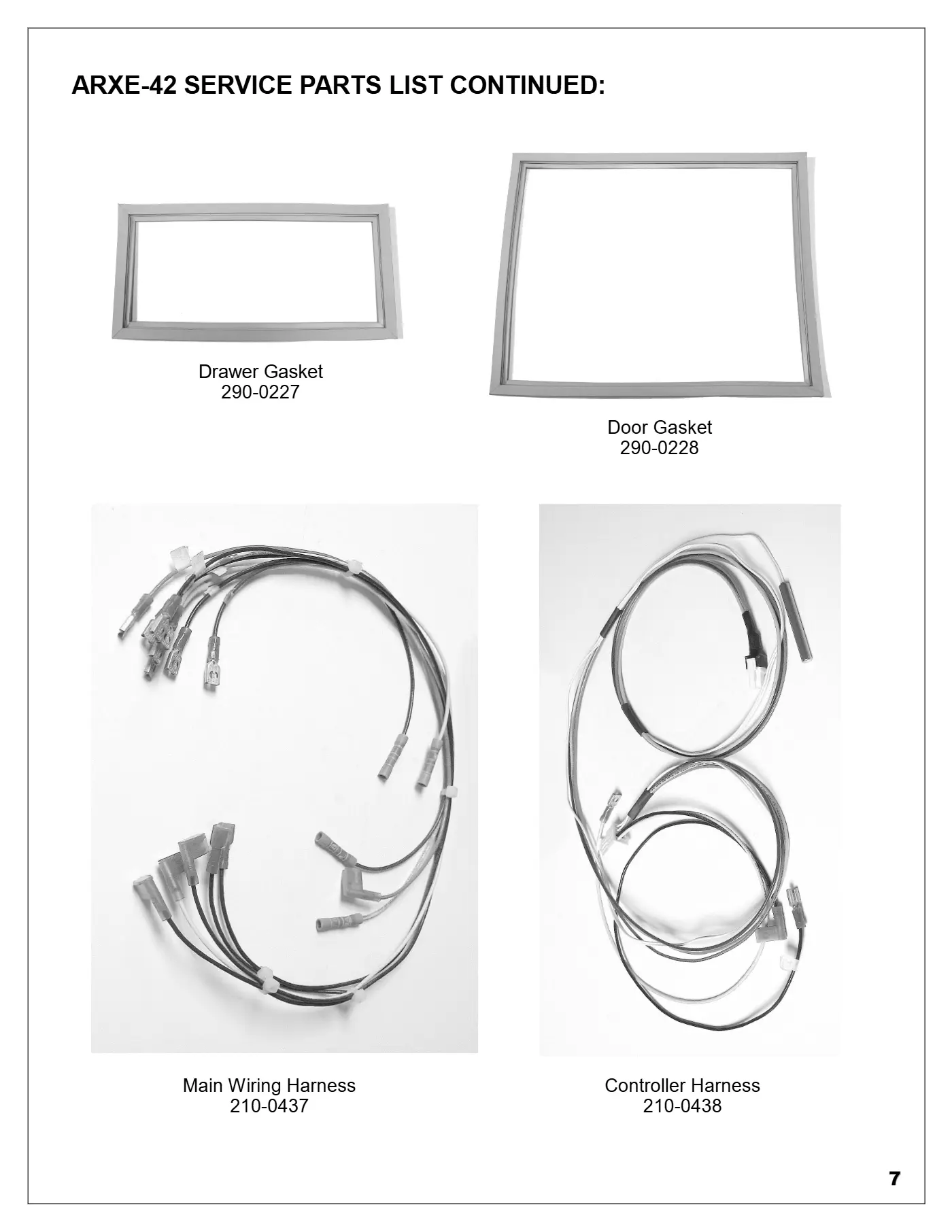ARXE-42 Refrigerator Parts page 4 parts diagram