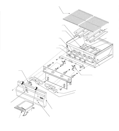 Fire Magic Custom I Gourmet parts diagram