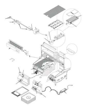 Fire Magic Aurora A430i parts diagram