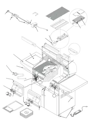 Fire Magic Aurora A430s parts diagram