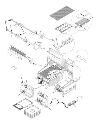 Fire Magic Aurora A660i parts diagram