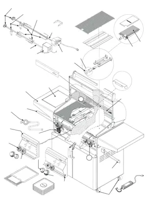 Fire Magic Aurora A660s parts diagram