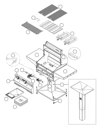 Fire Magic Choice C430s parts diagram