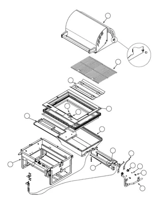 Fire Magic Deluxe Drop-In Series 31-S1S1 parts diagram