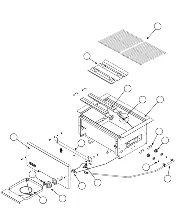 Fire Magic Deluxe Classic Series 61 parts diagram