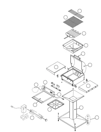 Fire Magic Electric E251s parts diagram