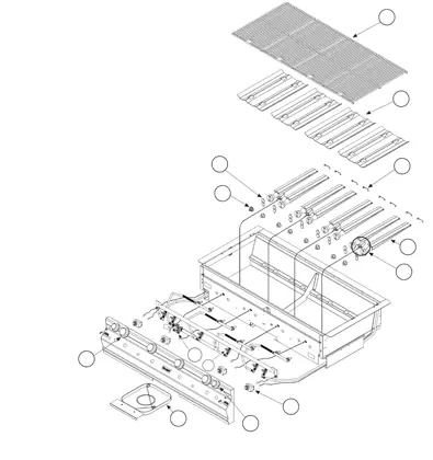 Fire Magic Elite Gourmet Series 50 parts diagram