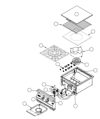 Fire Magic Gourmet Power Burner parts diagram
