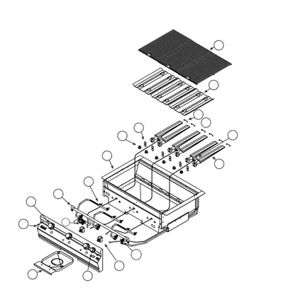 Fire Magic Monarch Gourmet 1B parts diagram