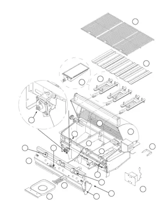 Fire Magic Monarch Magnum Built-In parts diagram