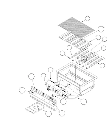Fire Magic Regal I Gourmet Series 14 parts diagram