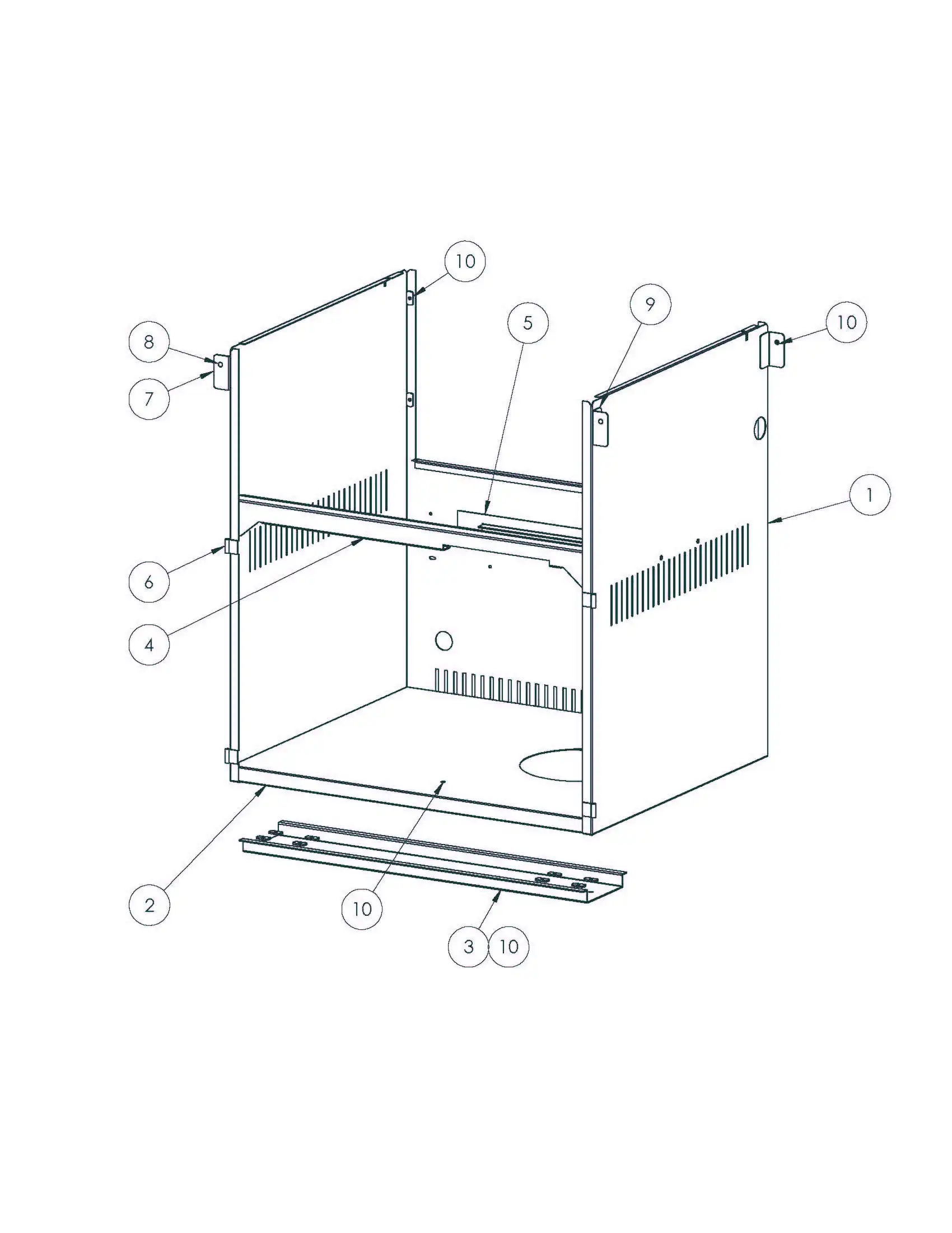 Lynx Professional L30PSFR Series F & G (2005) Frame parts diagram