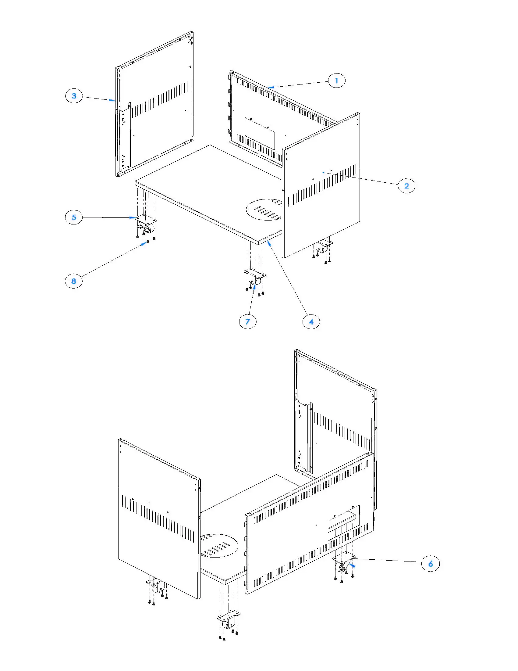 Sedona by Lynx L601PSF Cabinet Body parts diagram