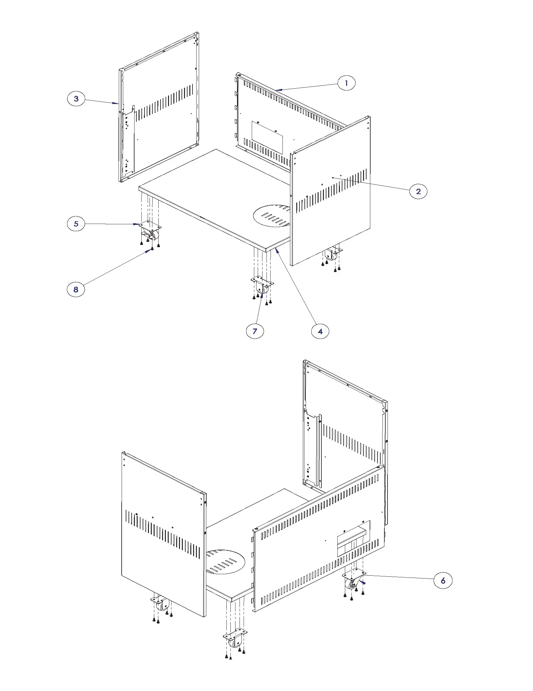 Sedona by Lynx L601PSFR-01 Cabinet Body parts diagram