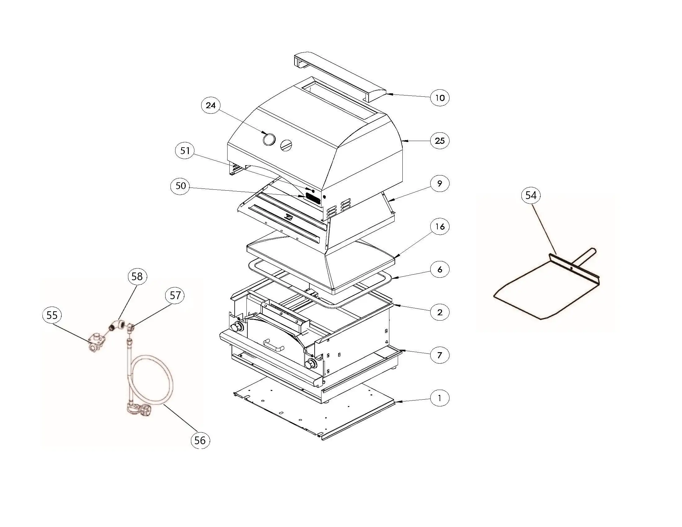 Lynx LPZA-01 Exterior Assembly parts diagram