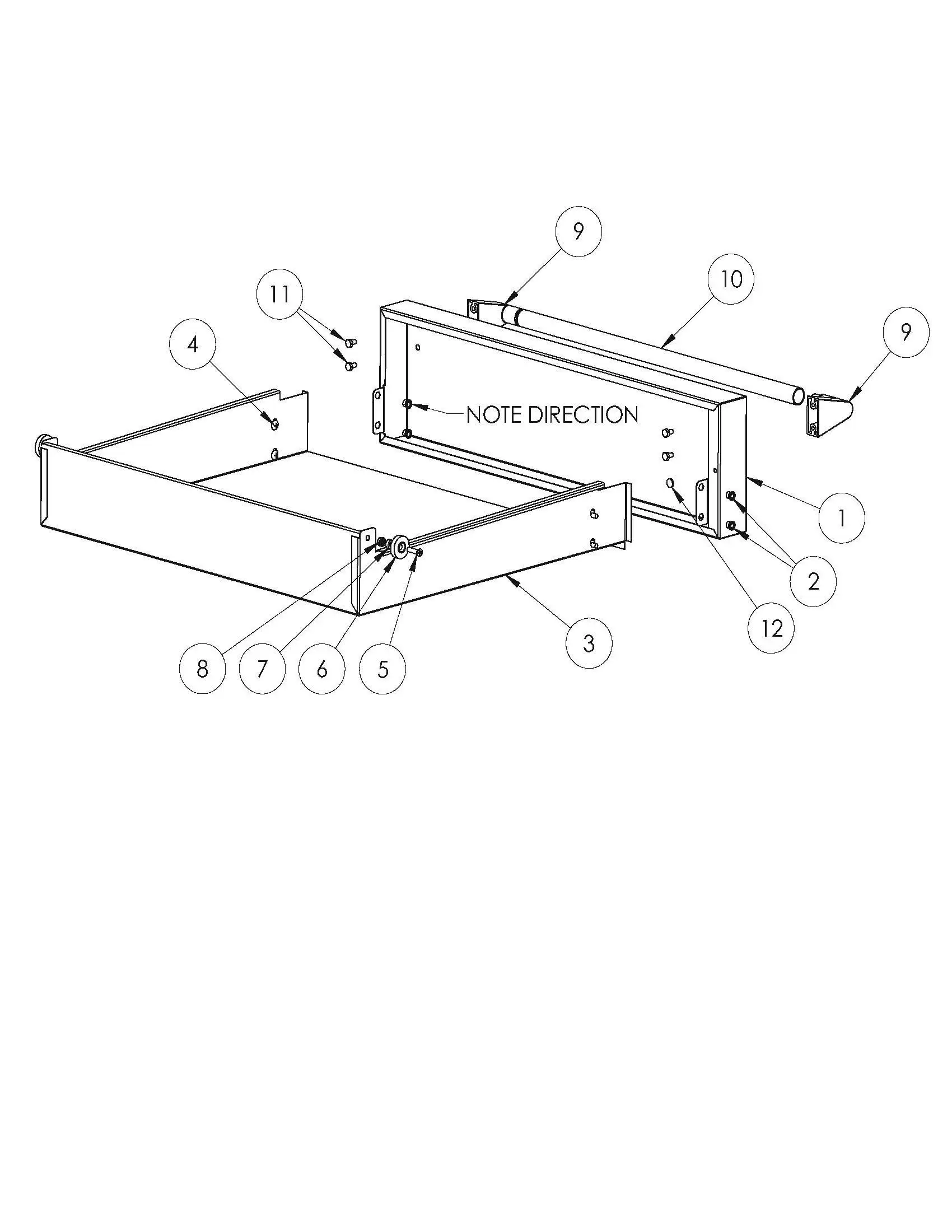 Lynx Professional LMKC54 30in DRAWER ASM parts diagram