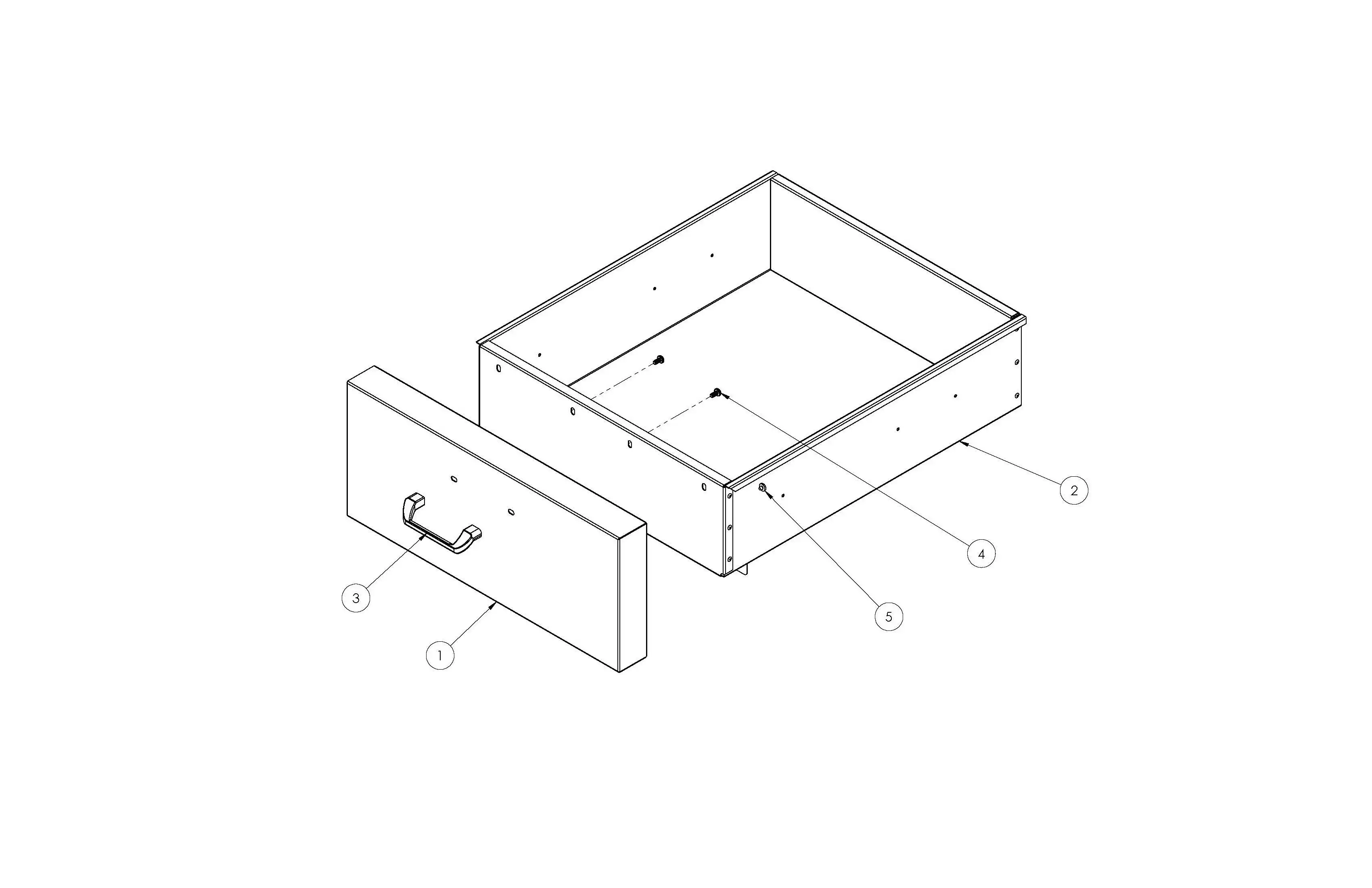 Lynx Professional LMKC54-01 24in DRAWER ASM parts diagram