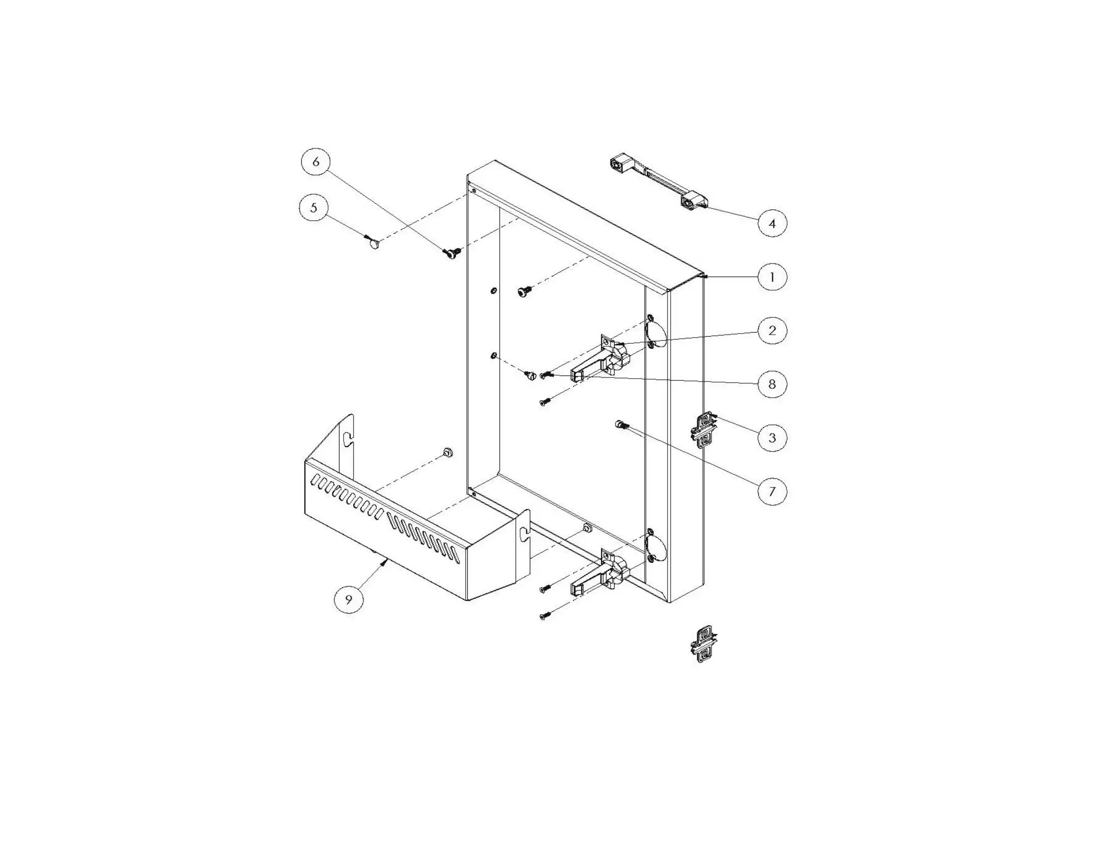 Lynx Professional LMKC54-01 LH Door Assembly parts diagram