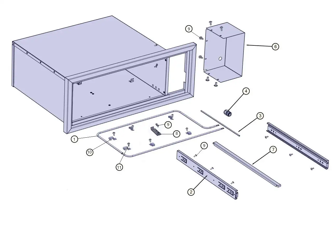 Lynx Professional L30WD-1-02 Interior View parts diagram