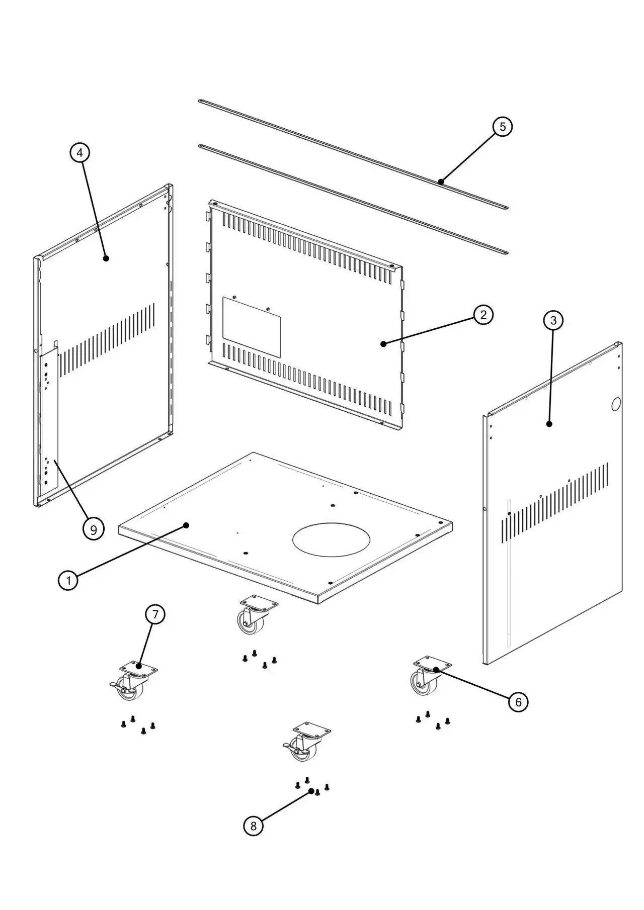 Lynx Professional L30TRF-NG03 Cabinet Body parts diagram