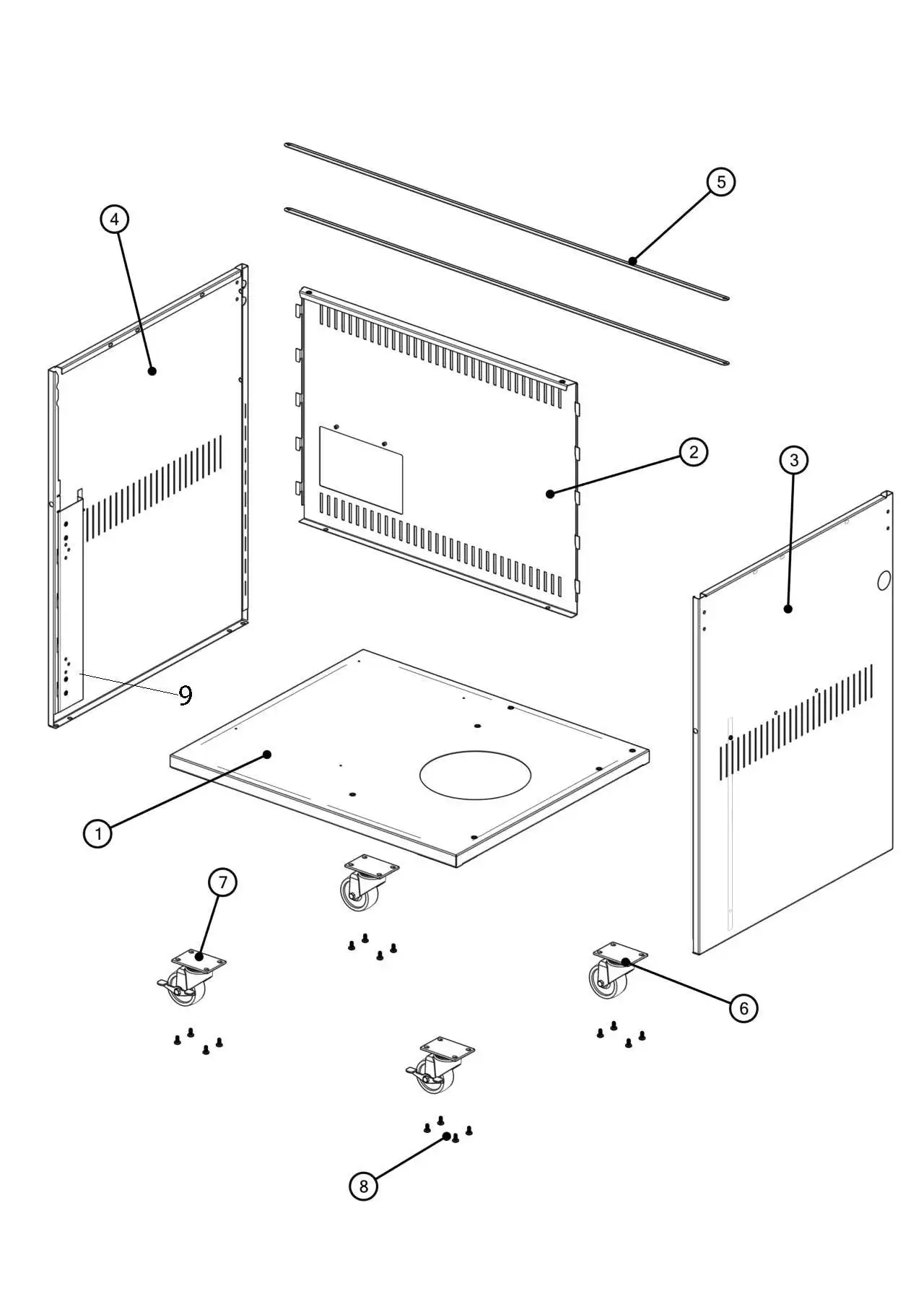 Lynx Professional L30ATRF-NG02 Cabinet Body parts diagram