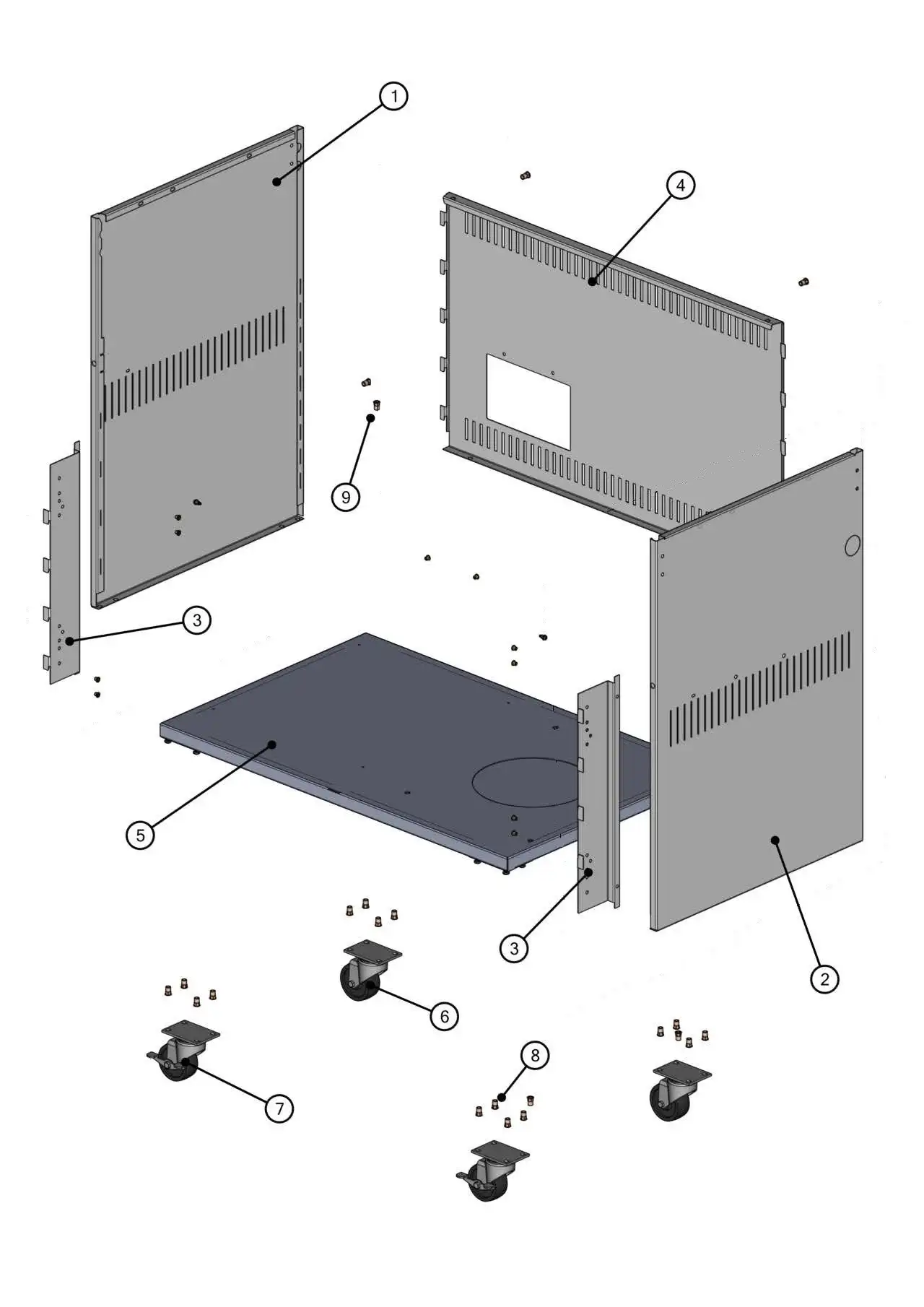 Lynx Professional L36TRF-NG03 Cabinet Body parts diagram