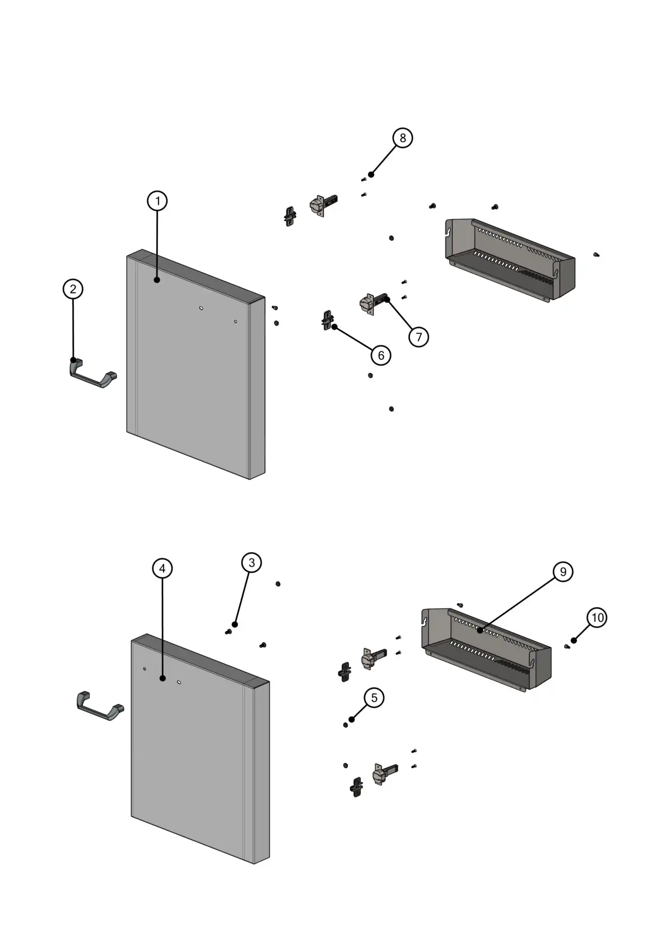 Lynx Professional L36TRF-NG03 Cart Doors parts diagram
