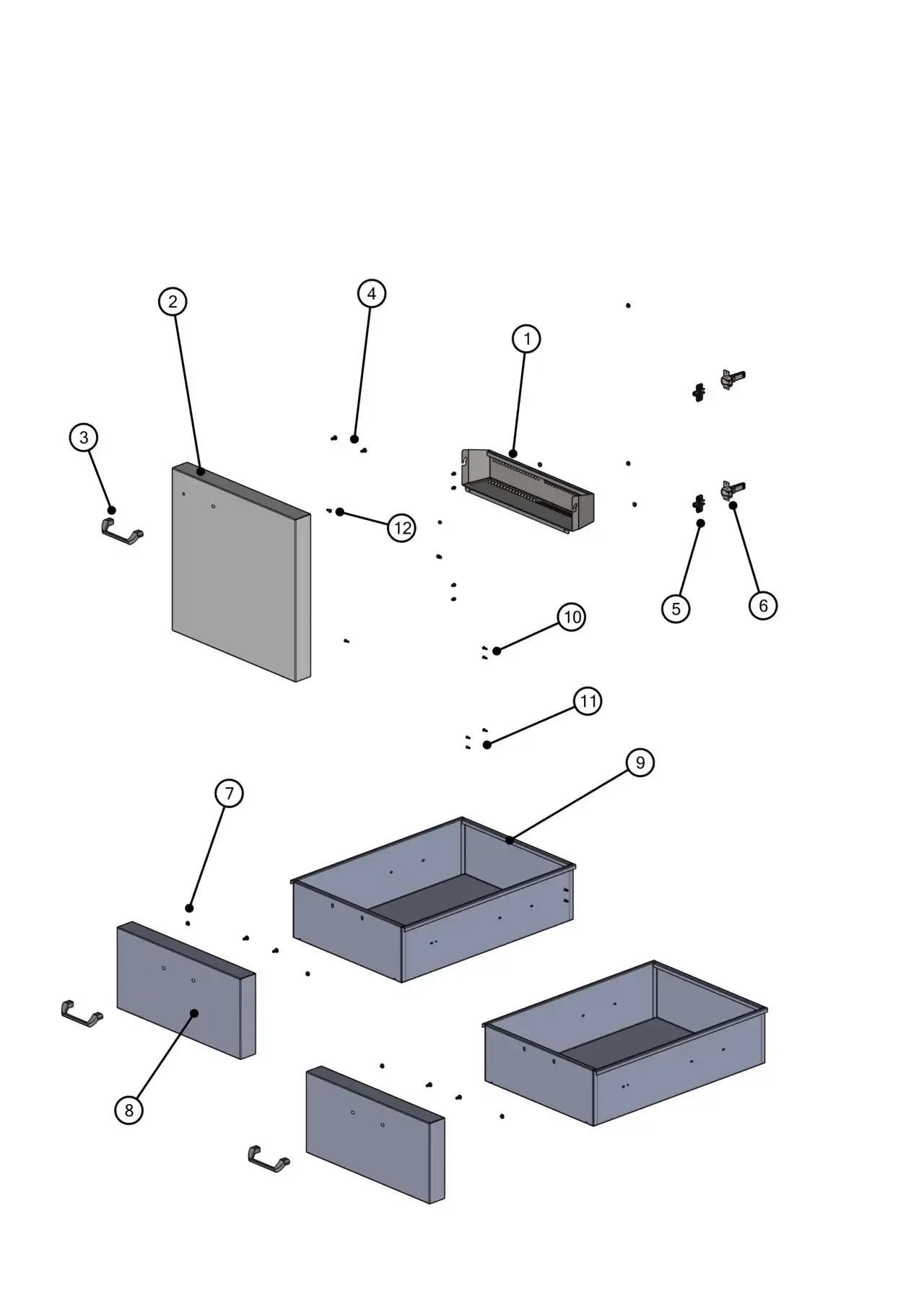 Lynx Professional L42ATRF-LP02 Cart Doors parts diagram