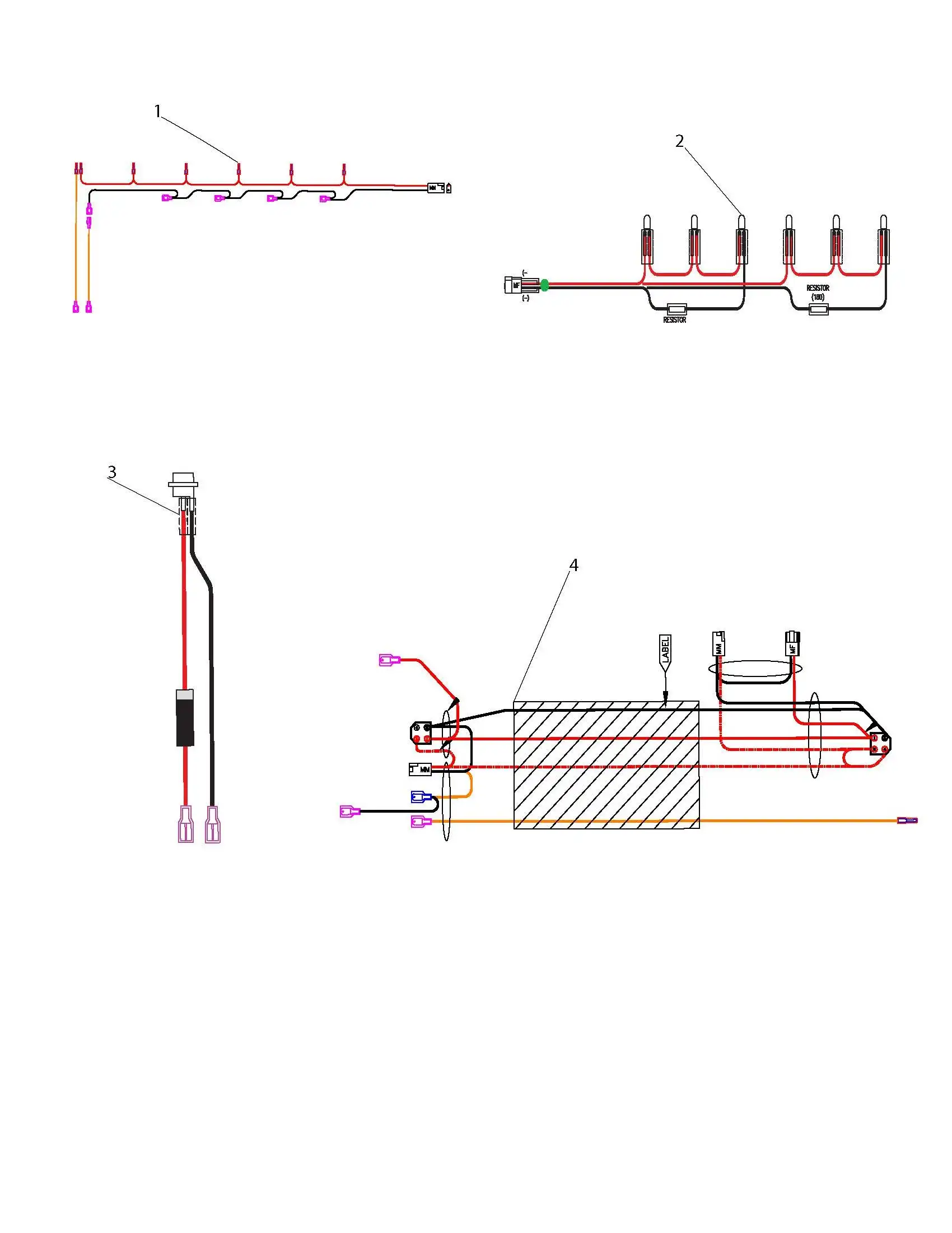 Lynx Professional L54TRF-LP03 Wiring parts diagram