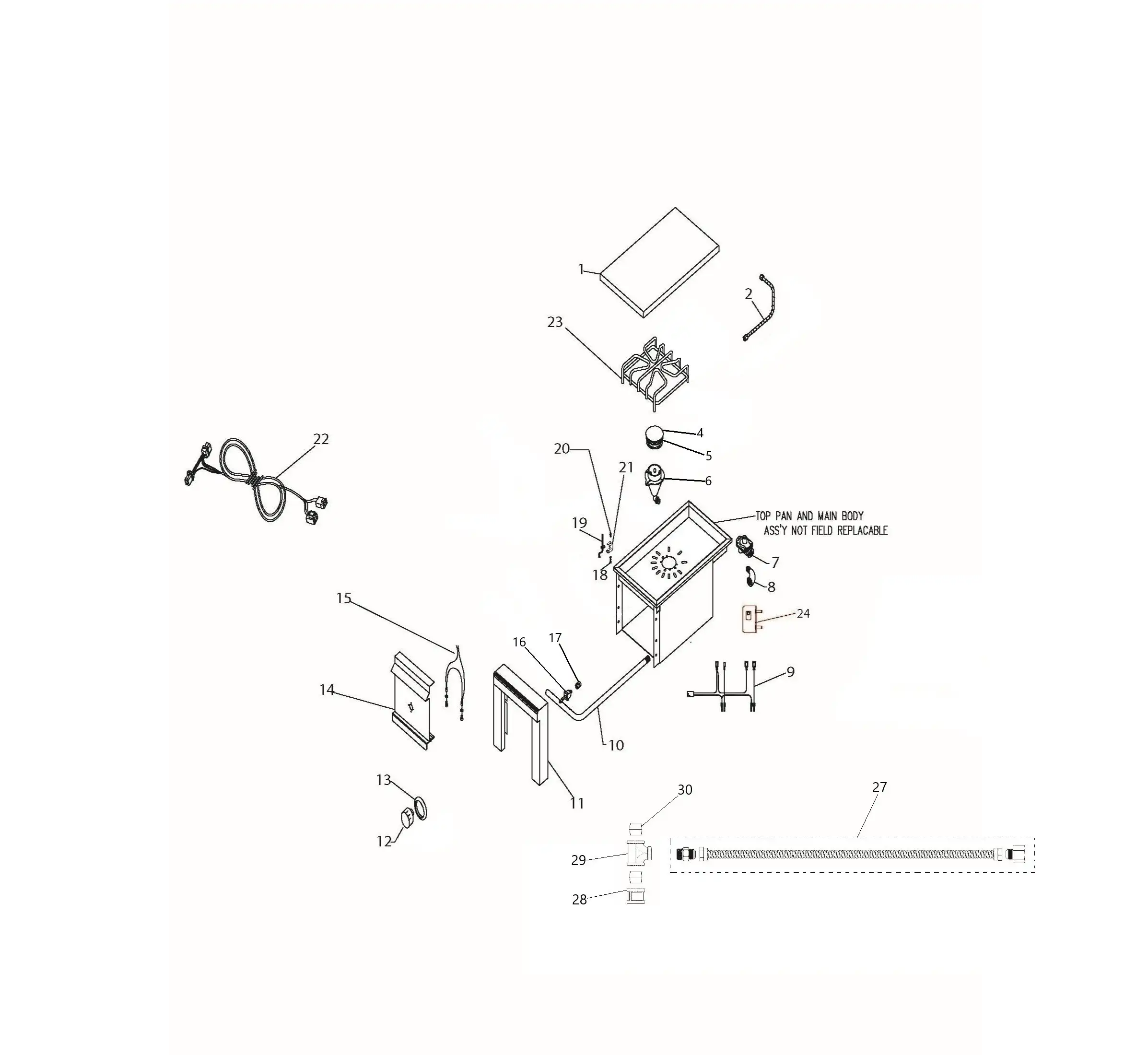 Lynx LCB1-2 Unit Components parts diagram