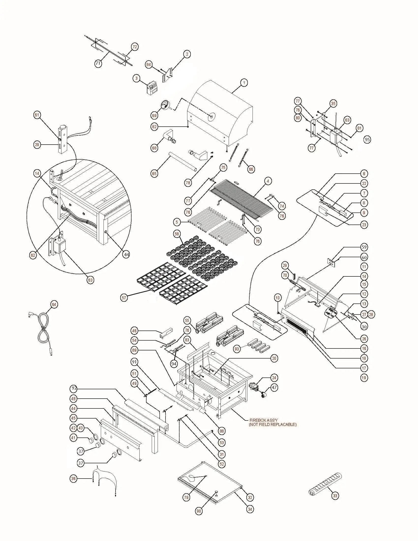 Lynx Professional L30R-3 Parts Breakdown parts diagram