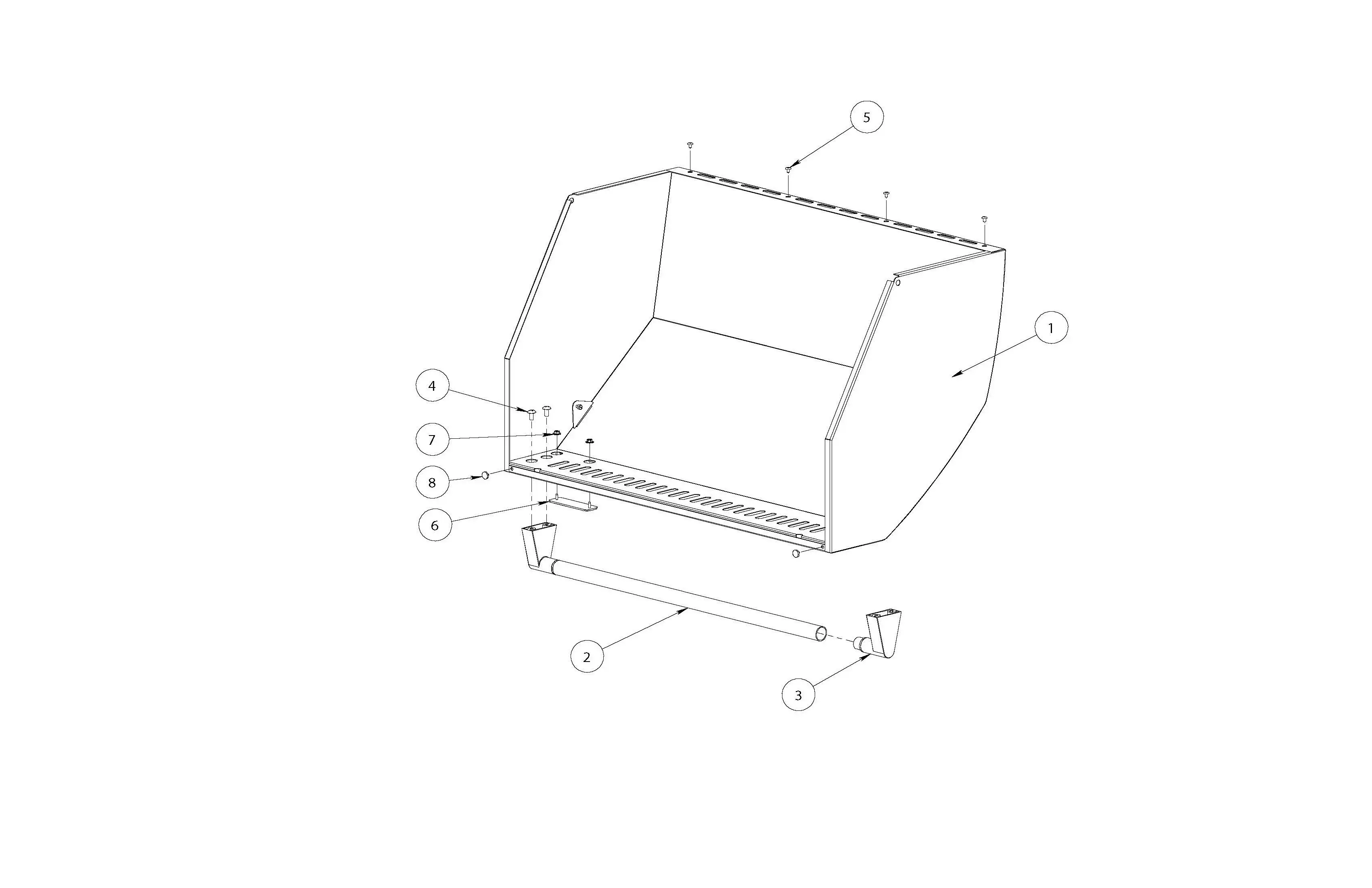 Lynx LSMK Front Hood Assembly parts diagram
