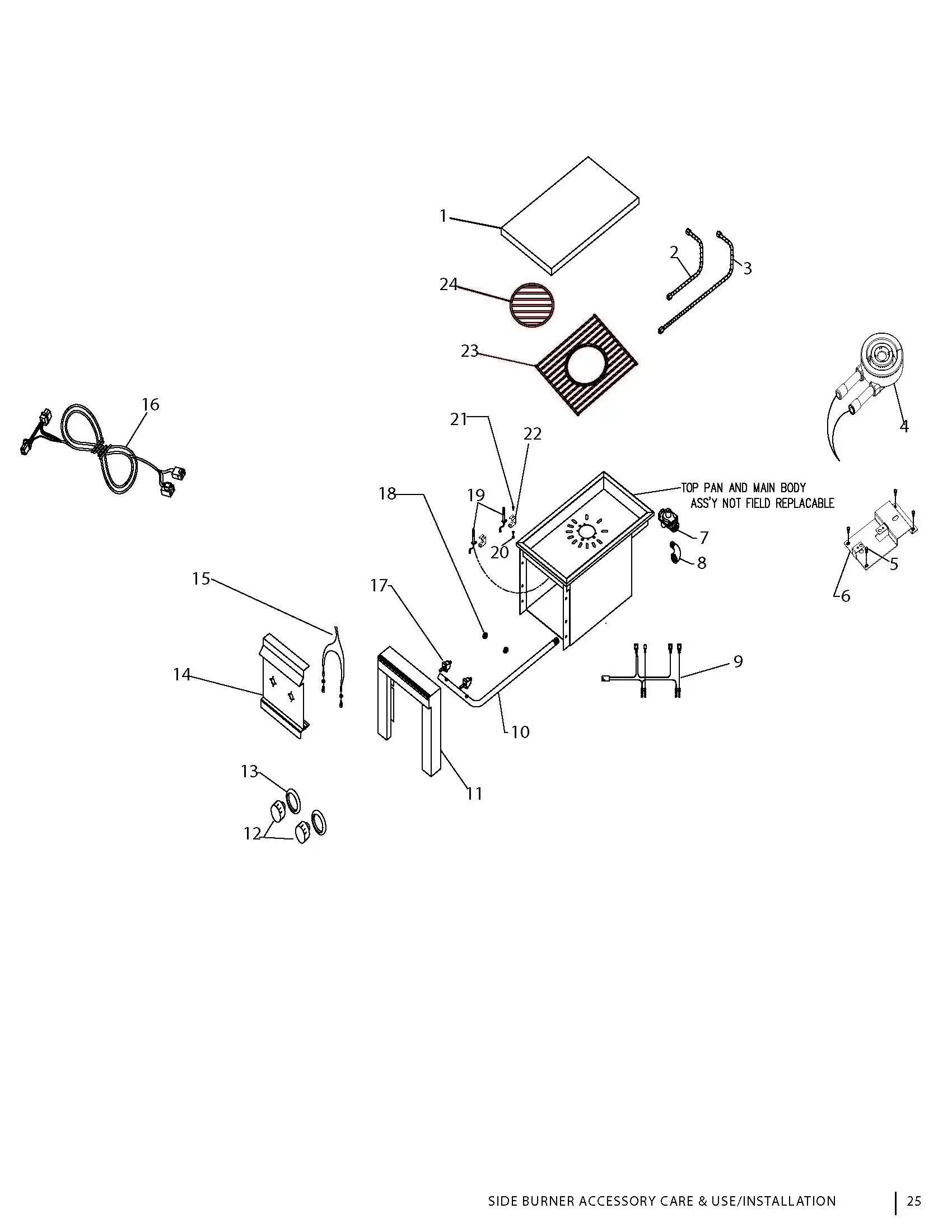 Lynx LPB Breakdown parts diagram
