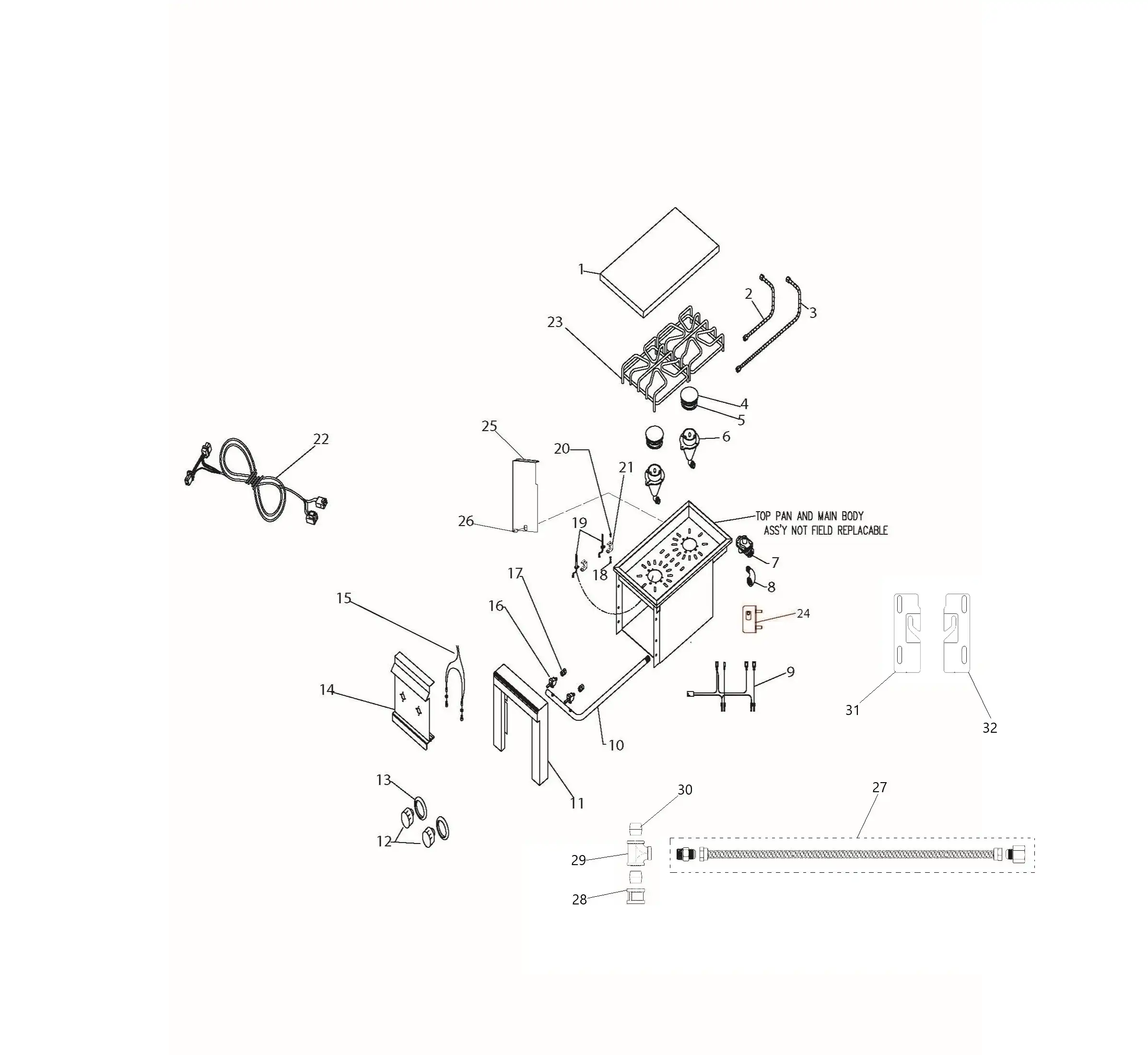 Lynx LCB2-3 Parts Breakdown parts diagram