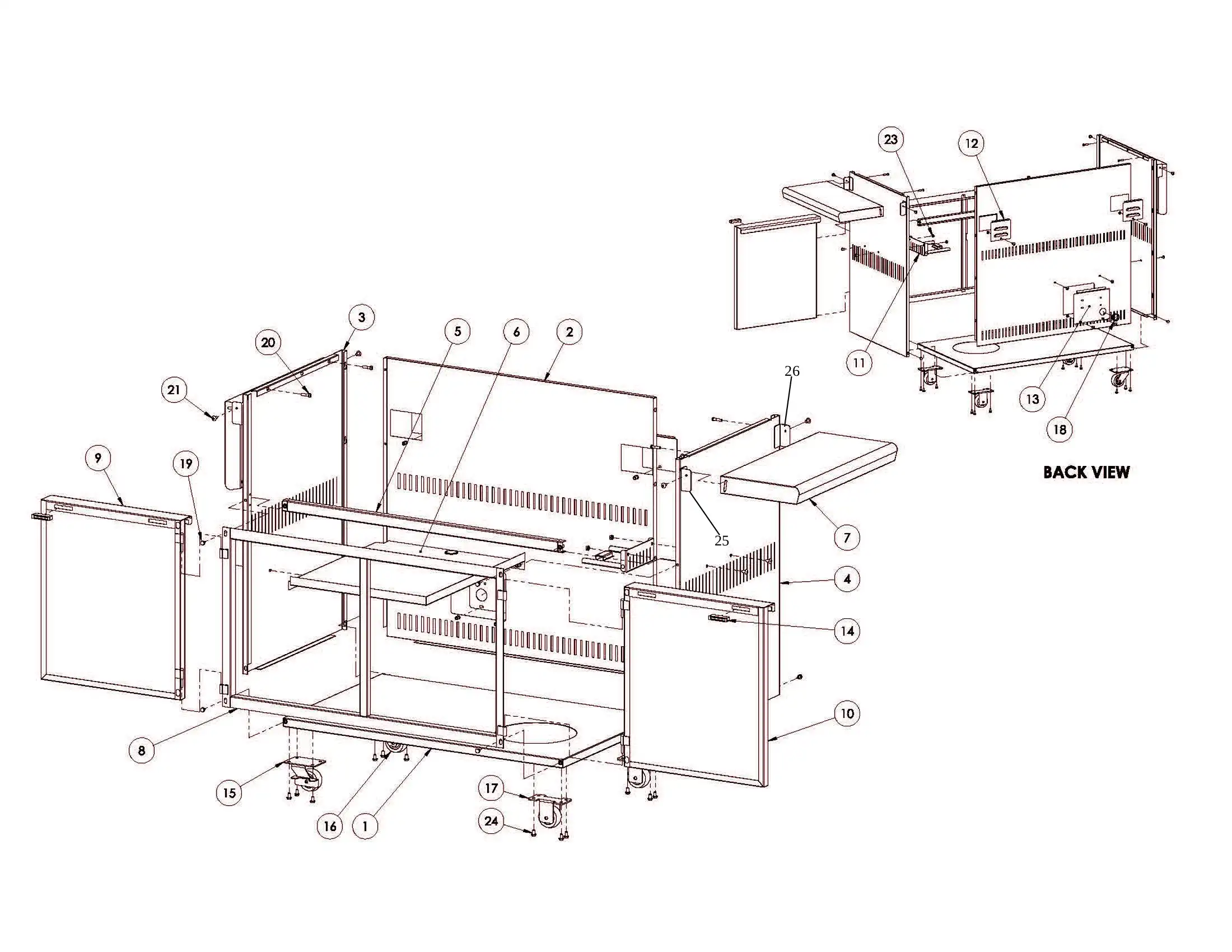 Sedona by Lynx L600F Cart parts diagram