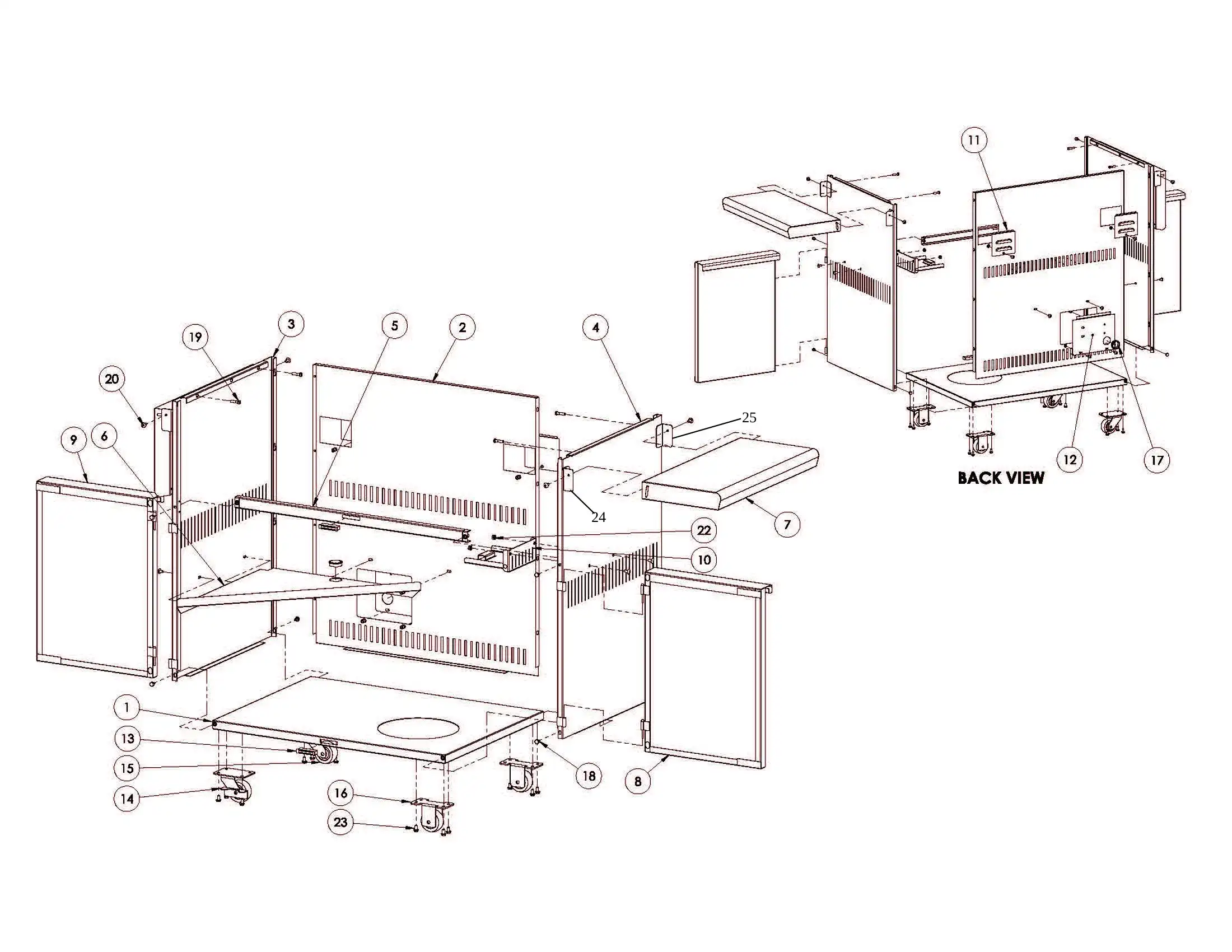 Sedona by Lynx L500PSF Cart parts diagram