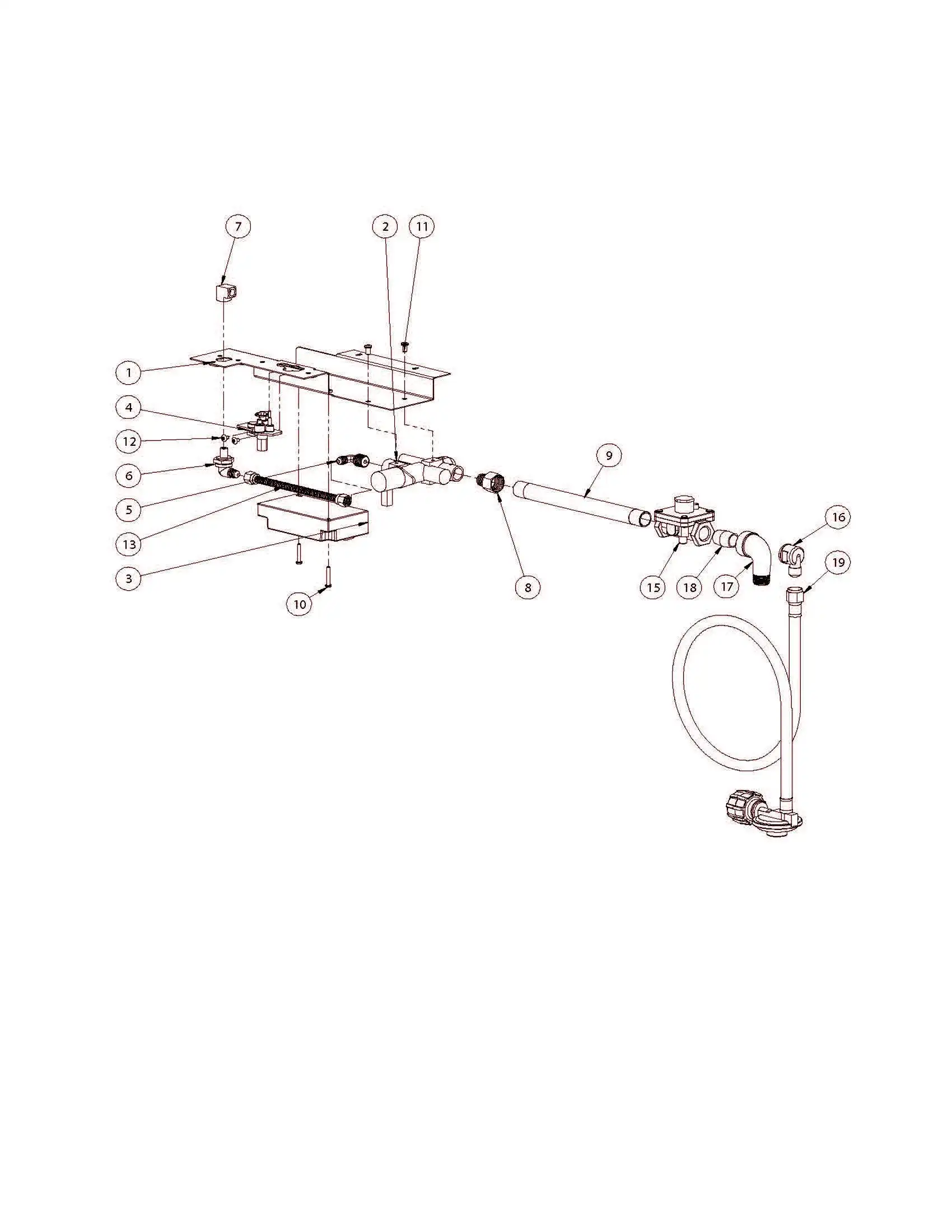 Lynx LSMKF Burner Assembly parts diagram