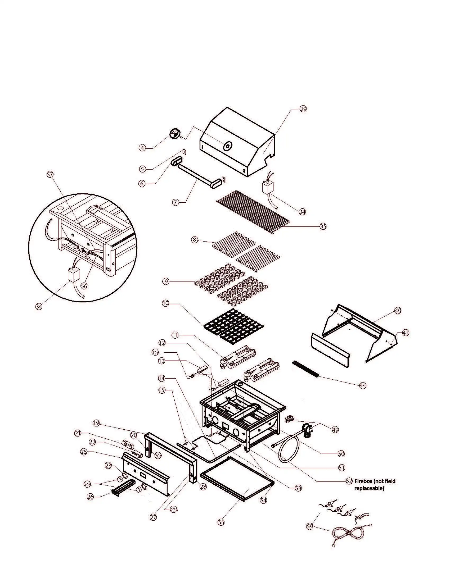 Lynx Professional L27 Series F & G (2005) Professional F Series 2005 parts diagram