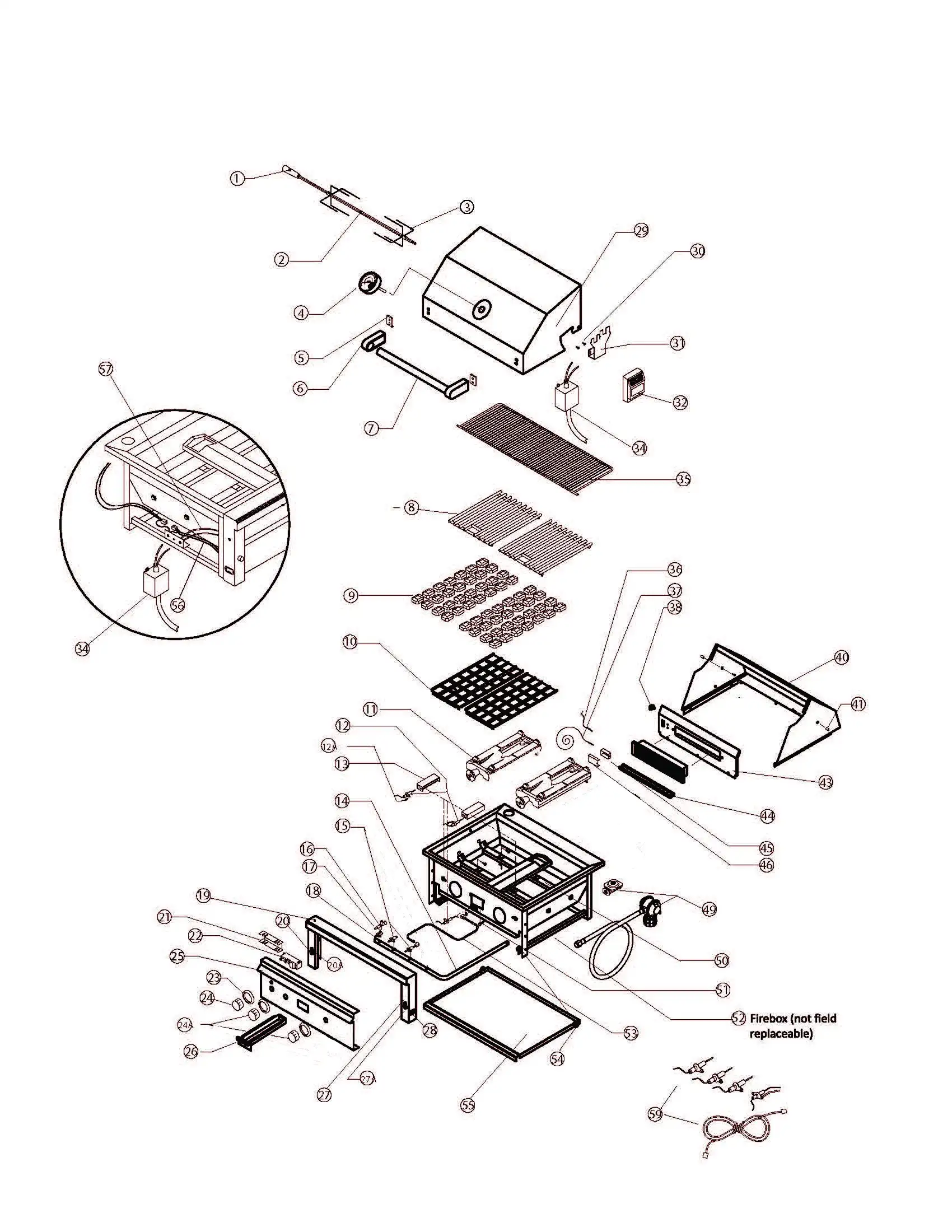 Lynx Professional L27R Series F & G (2005) Professional F Series 2005 parts diagram