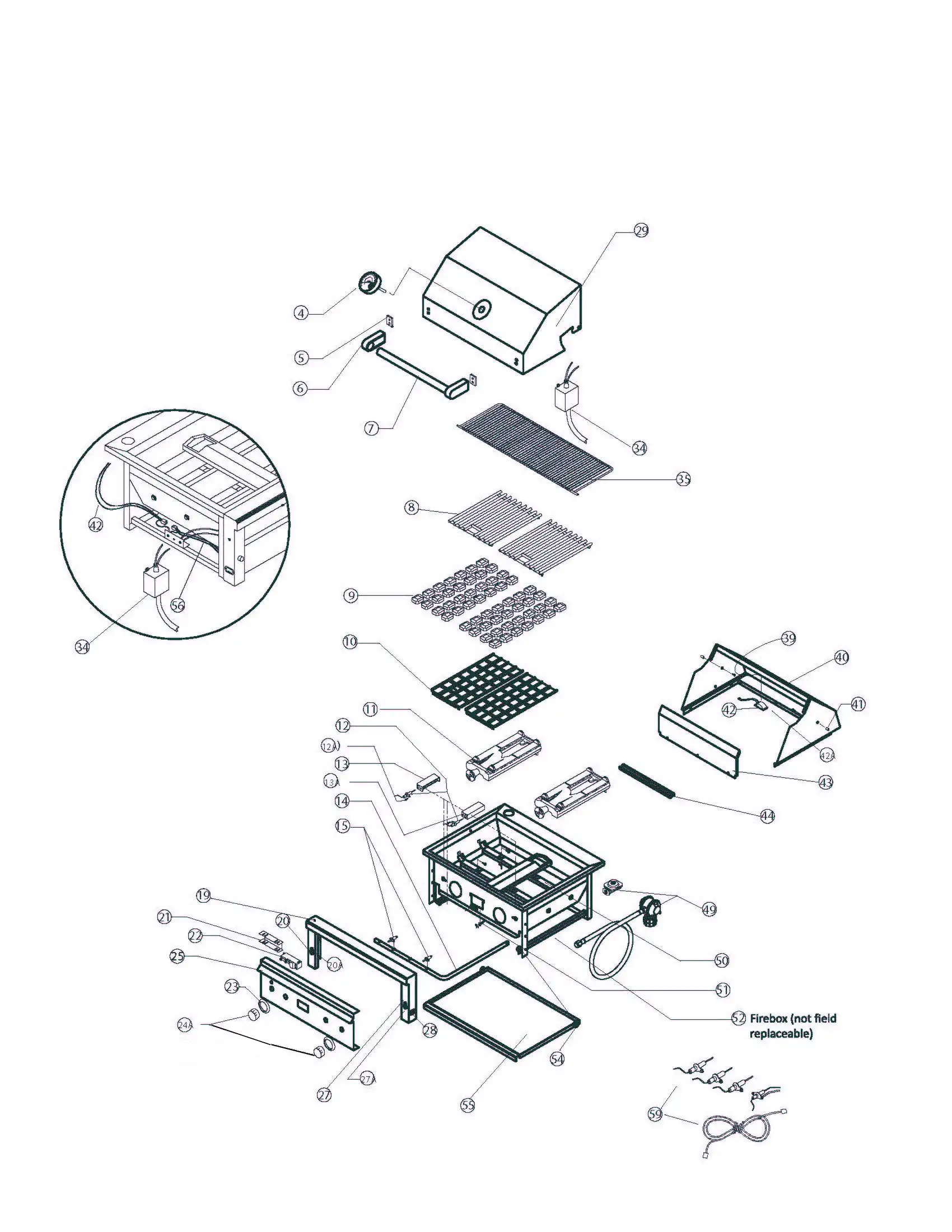 Lynx Professional L30 Series F & G (2005) Professional F Series 2005 parts diagram