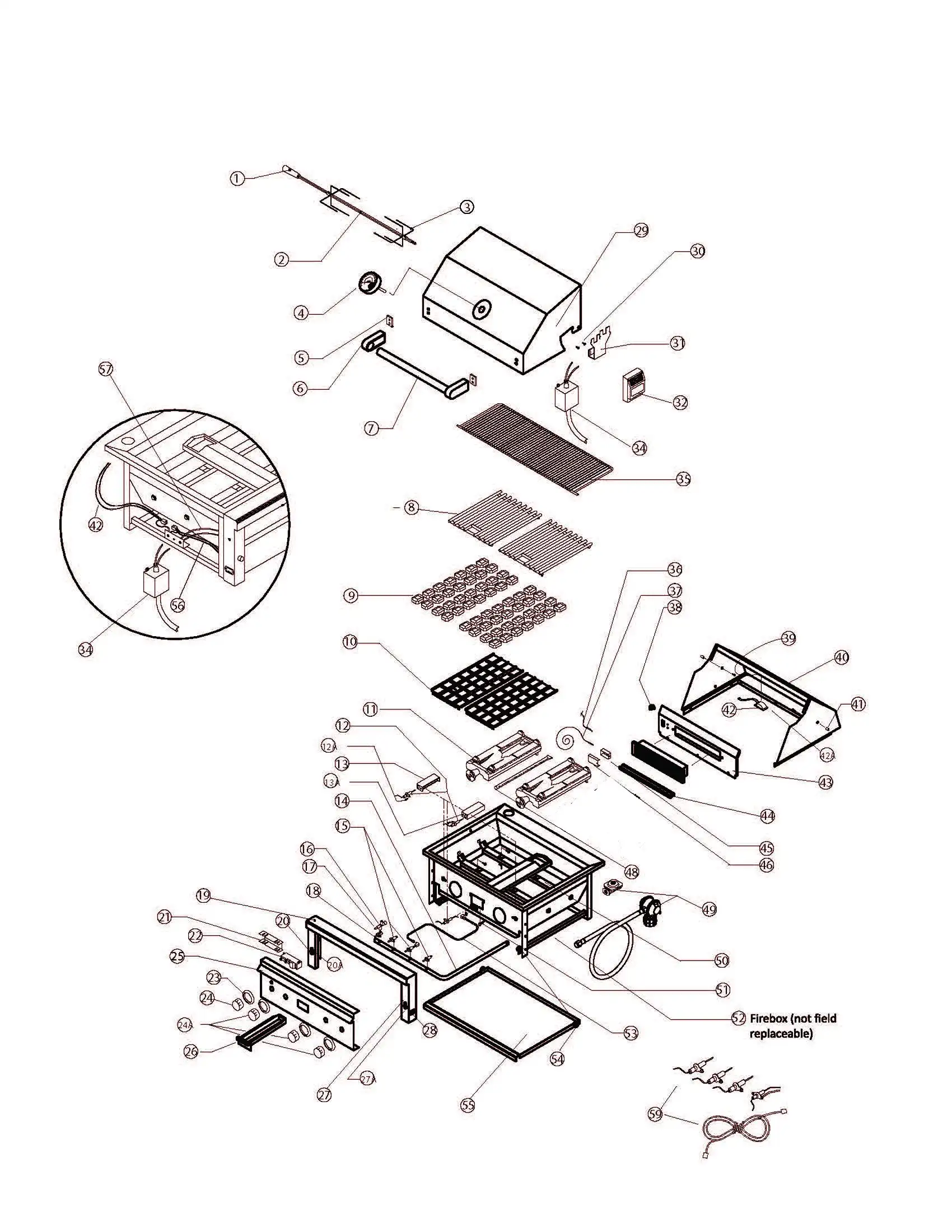 Lynx Professional L36R Series F (2005) Professional F Series 2005 parts diagram