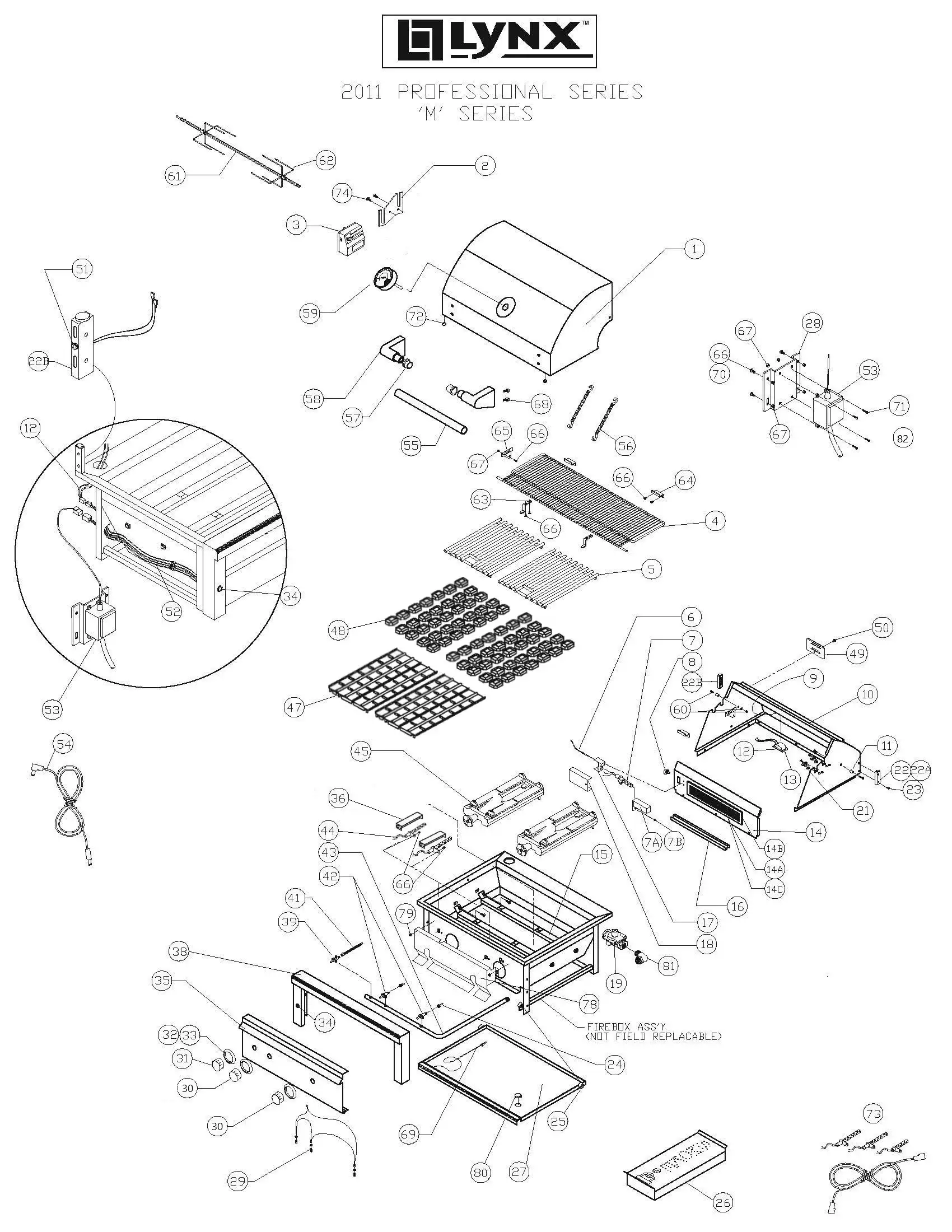 Lynx Professional L30R-1 Series M (2011) Professional M Series 2011 parts diagram