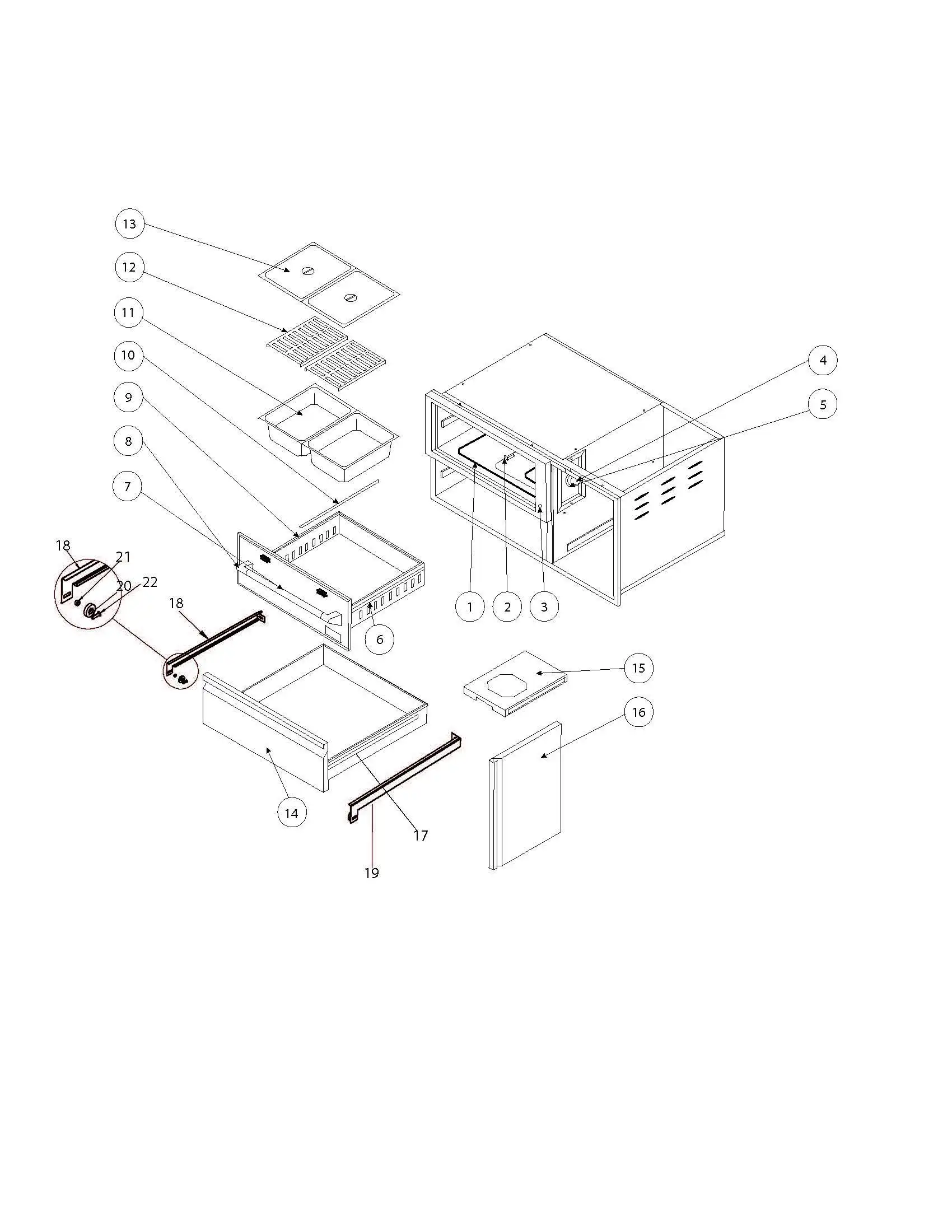 Lynx Professional L42CC-1 Unit parts diagram
