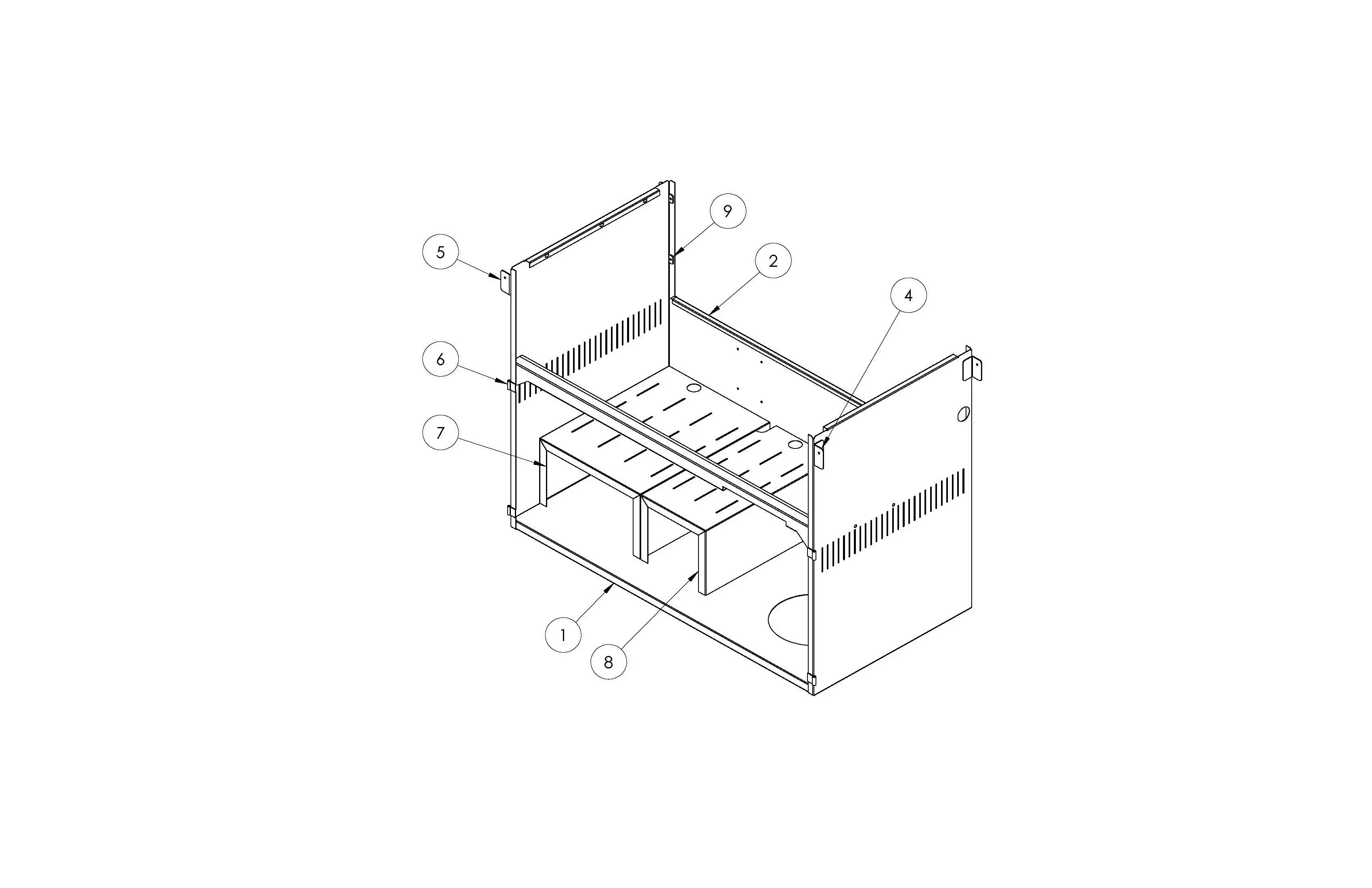 Sedona by Lynx S42CART Cabinet parts diagram