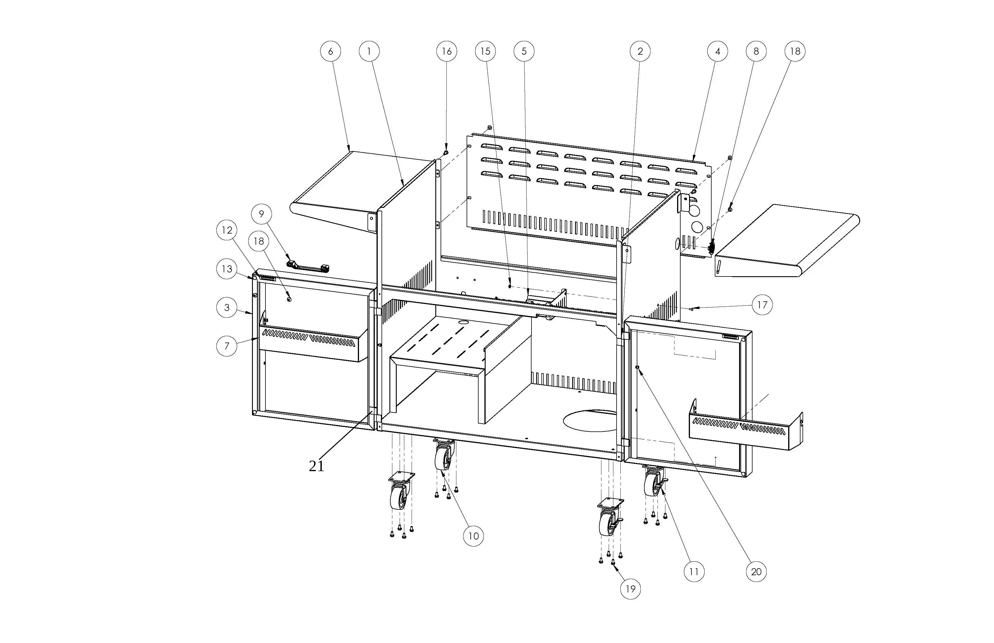 Lynx Professional L36PSFR-2 Series N (2012-2013) Cart parts diagram