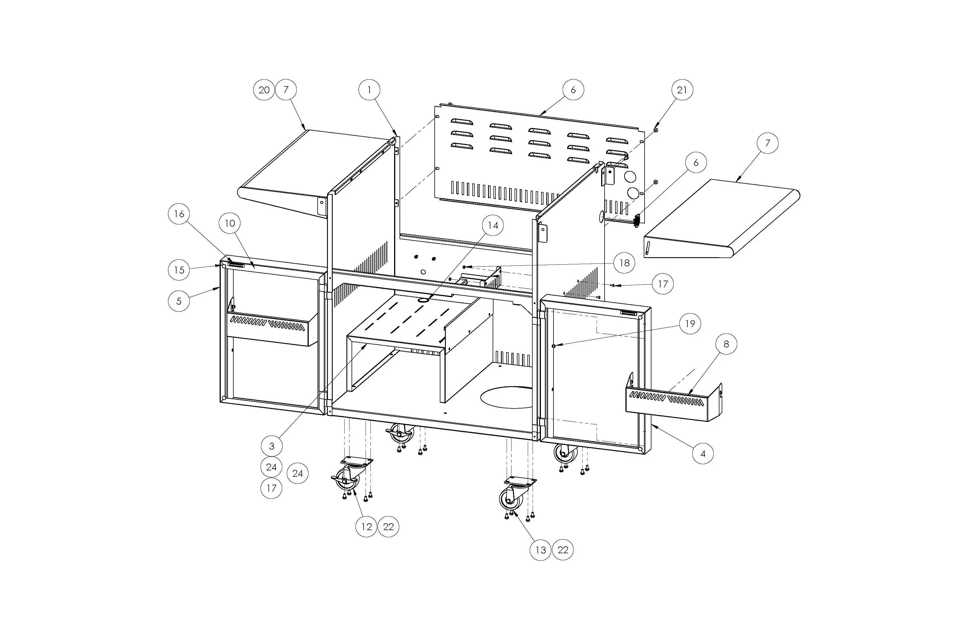 Lynx Professional L27PSFR-2 Series Q (2013-2014) Cart parts diagram