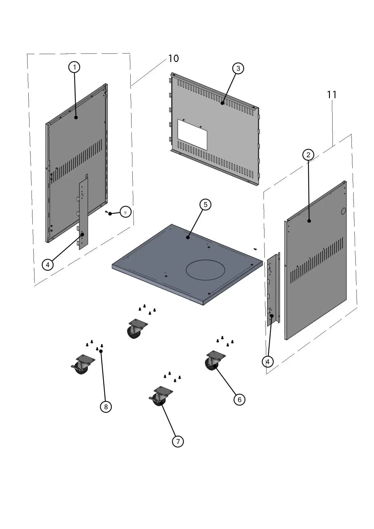 Lynx Professional L27TRF-02 Cabinet Body parts diagram